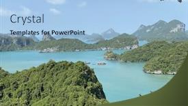  Presentation with national - Beautiful slides featuring beautiful-view-on-ang-thong backdrop and a light blue colored foreground
