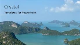  Presentation with national - Amazing slide deck having beautiful-view-on-ang-thong backdrop and a light blue colored foreground