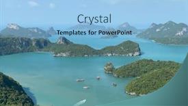  Presentation with national - PPT theme having beautiful-view-on-ang-thong background and a light blue colored foreground
