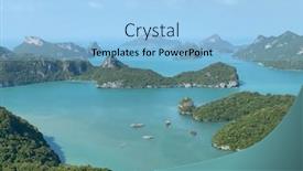  Presentation with national - Cool new PPT theme with beautiful-view-on-ang-thong backdrop and a light blue colored foreground