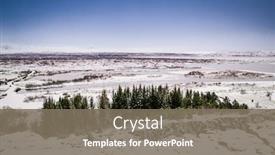  Presentation with iceland - Amazing slide deck having beautiful-view-on-silfra-rift backdrop and a gray colored foreground