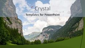  Presentation with paragliding - Audience pleasing slide deck consisting of beautiful-view-on-swiss-alps backdrop and a light blue colored foreground