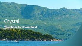  Presentation with boats - PPT theme consisting of beautiful-views-of-boats and a teal colored foreground