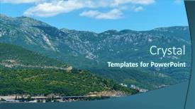  Presentation with boats - PPT theme featuring beautiful-views-of-boats background and a ocean colored foreground