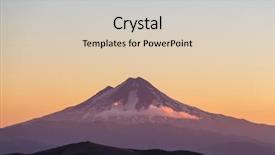  Presentation with volcanic eruption sopka klyuchevskoy volcano - PPT theme consisting of beautiful volcanic landscapes in chile background and a  colored foreground