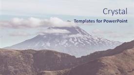  Presentation with chile - Presentation theme enhanced with beautiful-volcanic-landscapes-in-chile background and a sky blue colored foreground