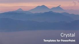  Presentation with volcanoes - Slide deck featuring beautiful-volcanoes-landscapes-in-guatemala background and a  colored foreground