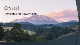  Presentation with volcanoes - Slide deck with beautiful-volcanoes-mountains-in-mexico background and a sky blue colored foreground