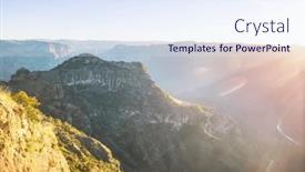  Presentation with volcanoes - Theme consisting of beautiful-volcanoes-mountains-in-mexico and a sky blue colored foreground