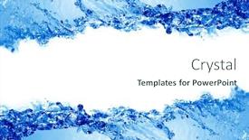  Presentation with pure splash water - Audience pleasing slides consisting of beautiful water splash backdrop and a cool aqua colored foreground
