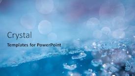  Presentation with water wave - PPT theme featuring beautiful-water-waves-splashed-water background and a light blue colored foreground