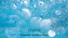  Presentation with water wave - Beautiful PPT theme featuring beautiful-water-waves-splashed-water backdrop and a light blue colored foreground