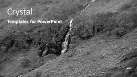  Presentation with scandinavia - Slides enhanced with beautiful-waterfall-at-sunny-day background and a gray colored foreground