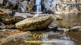  Presentation with north carolina - Slide deck featuring beautiful-waterfall-by-the-forest background and a tawny brown colored foreground