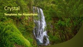  Presentation with chile - Slides featuring beautiful-waterfall-in-chile-south background and a tawny brown colored foreground