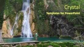  Presentation with jungle - PPT theme enhanced with beautiful-waterfall-in-jungle-mexico background and a tawny brown colored foreground