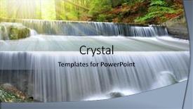  Presentation with waterfalls - Beautiful slides featuring beautiful waterfalls in the bavarian backdrop and a light blue colored foreground