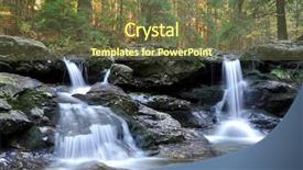  Presentation with waterfalls - Colorful PPT layouts enhanced with beautiful waterfalls in the bavarian forest-germany backdrop and a tawny brown colored foreground
