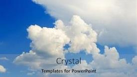  Presentation with bright white - Amazing PPT theme having beautiful-white-clouds-on-bright backdrop and a light blue colored foreground