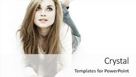  Presentation with child girl reading a book - PPT layouts having beautiful white-headed girl reading background and a  colored foreground