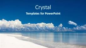  Presentation with white sand - Cool new presentation with beautiful-white-sand-beach backdrop and a dark gray colored foreground