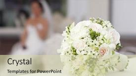  Presentation with bride - Cool new PPT theme with bowl with leek cream soup backdrop and a gray colored foreground