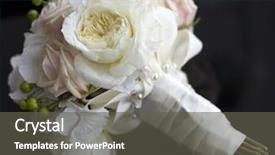  Presentation with wedding white - Beautiful presentation featuring beautiful white wedding bouquet backdrop and a dark gray colored foreground