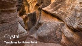  Presentation with grand canyon - Audience pleasing slide set consisting of beautiful-winding-slot-canyon backdrop and a tawny brown colored foreground