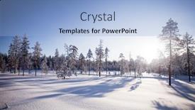  Presentation with finland - PPT layouts enhanced with beautiful-winter-in-lapland-finland background and a light blue colored foreground