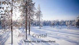  Presentation with finland - Slides enhanced with beautiful-winter-in-lapland-finland background and a light blue colored foreground