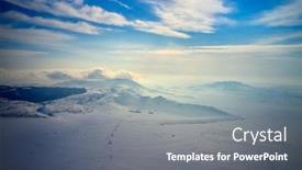  Presentation with romania - Amazing PPT layouts having beautiful-winter-landscape-in-dobrogea backdrop and a gray colored foreground