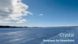  Presentation with winter ice - PPT layouts with beautiful-winter-landscape-of-ice background and a ocean colored foreground