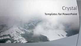  Presentation with winter weather - Presentation theme enhanced with beautiful-winter-landscape-on-harsh background and a white colored foreground