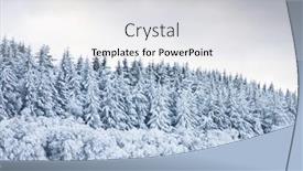  Presentation with pine forest - Audience pleasing PPT layouts consisting of beautiful-winter-landscape-snow-covered backdrop and a light gray colored foreground