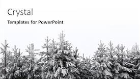  Presentation with snow - Amazing presentation theme having beautiful-winter-landscape-with-snow backdrop and a white colored foreground