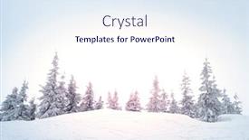 Presentation with snow mountain - PPT theme with beautiful-winter-mountain-landscape background and a sky blue colored foreground