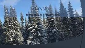  Presentation with winter scene - Audience pleasing theme consisting of beautiful winter scene in labrador canada backdrop and a light blue colored foreground