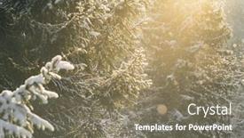  Presentation with falling snow - PPT layouts enhanced with beautiful-winter-scenery-with-snow background and a  colored foreground