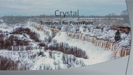  Presentation with beautiful nature - Presentation having beautiful-winter-snowy-landscape background and a light blue colored foreground