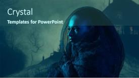  Presentation with witchcraft - Theme having beautiful-witch-making-the-witchcraft background and a ocean colored foreground