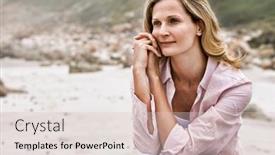  Presentation with relaxing - PPT layouts with beautiful-woman-daydreaming-while-relaxing background and a lemonade colored foreground