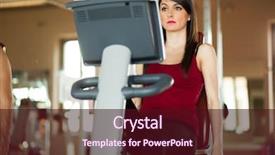  Presentation with stationary - Colorful PPT theme enhanced with beautiful woman doing her daily backdrop and a  colored foreground