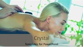  Presentation with aging - PPT theme enhanced with beautiful woman gets beauty facial injections face aging injection aesthetic cosmetology background and a coral colored foreground