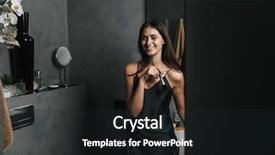  Presentation with beautiful skin - Cool new presentation theme with beautiful woman in bathroom take backdrop and a  colored foreground