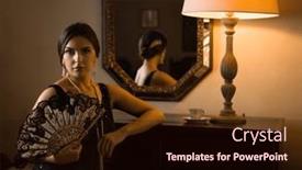  Presentation with black woman - PPT layouts with beautiful-woman-in-black-beaded background and a wine colored foreground