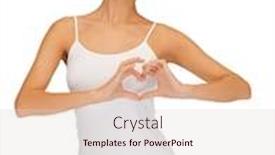  Presentation with cotton - PPT layouts consisting of beautiful woman in cotton undrewear forming heart shape background and a lemonade colored foreground