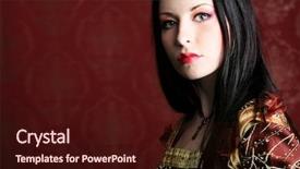  Presentation with medieval - Colorful slide deck enhanced with beautiful woman in medieval backdrop and a wine colored foreground