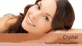  Presentation with spa salon - Cool new presentation with beautiful woman in spa salon backdrop and a coral colored foreground