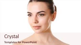  Presentation with white and black woman climbing ladders - PPT theme enhanced with beautiful woman isolated on white background and a  colored foreground