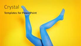  Presentation with yellow color - Beautiful presentation featuring beautiful-woman-legs-in-color backdrop and a yellow colored foreground
